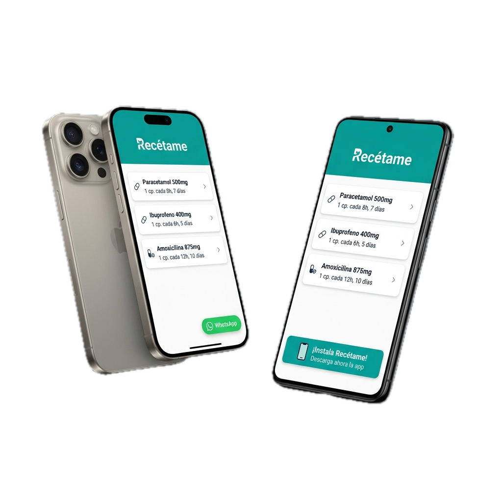 Recétame en iPhone y Android